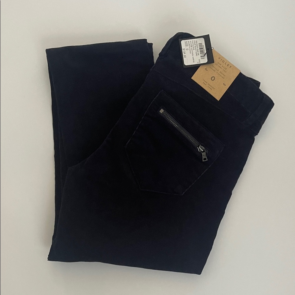 Club Monaco Women’s Violet Skinny Cord Pants Size 0 NWT